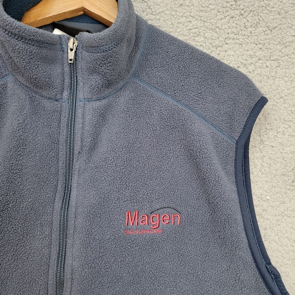Patagonia Vest Mens Size XL Blue Synchilla Full Zip Fleece Pockets Embroidered - Picture 5 of 9
